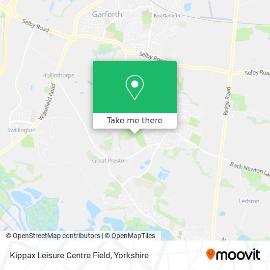 Kippax Leisure Centre Field map