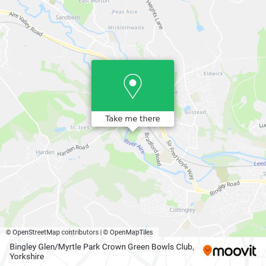 Bingley Glen / Myrtle Park Crown Green Bowls Club map