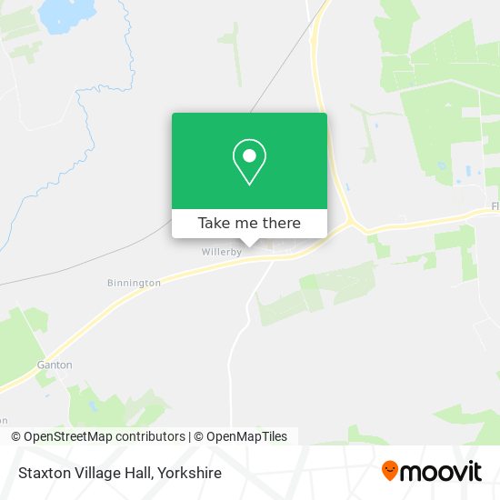 Staxton Village Hall map