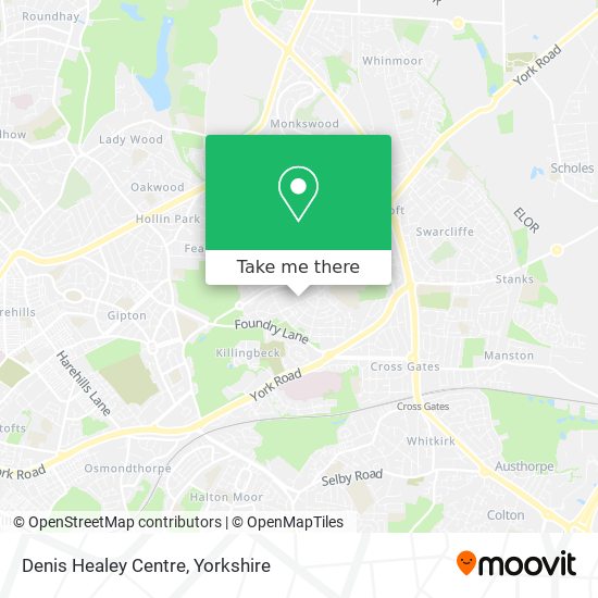 Denis Healey Centre map