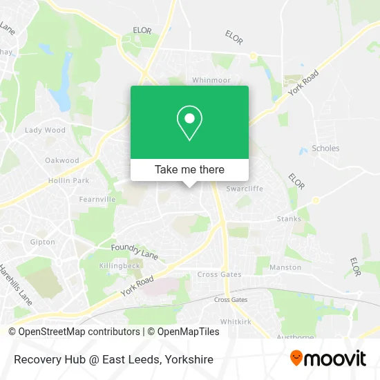 Recovery Hub @ East Leeds map