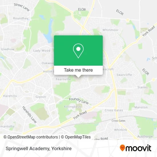 Springwell Academy map