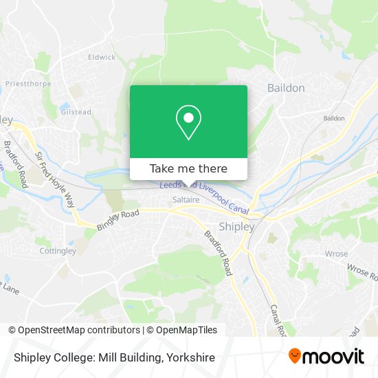 Shipley College: Mill Building map