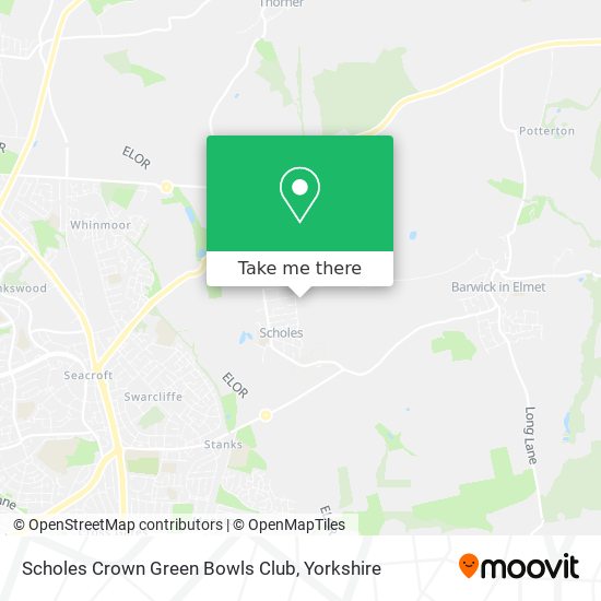 Scholes Crown Green Bowls Club map