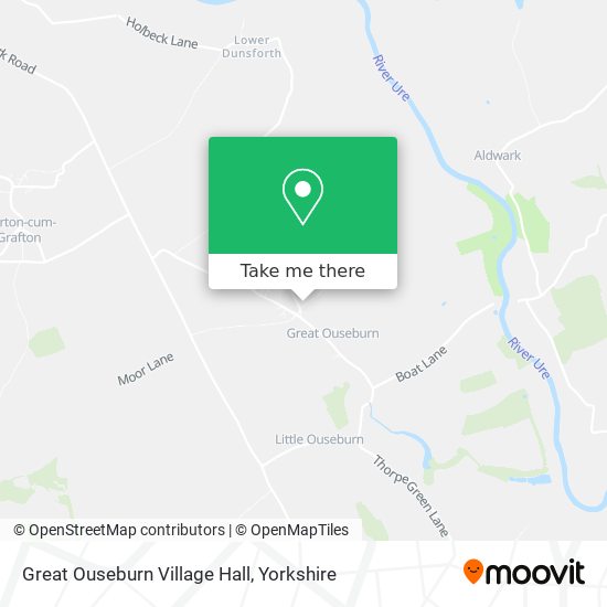 Great Ouseburn Village Hall map