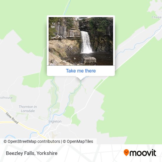 Beezley Falls map