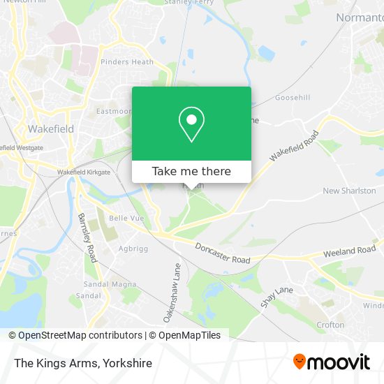 The Kings Arms map