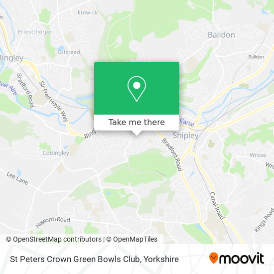 St Peters Crown Green Bowls Club map