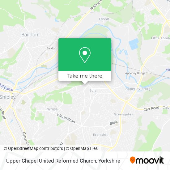 Upper Chapel United Reformed Church map