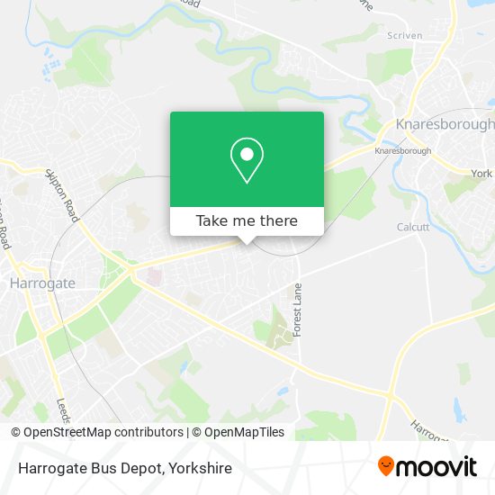 Harrogate Bus Depot map