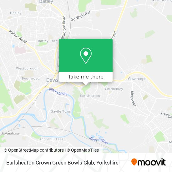 Earlsheaton Crown Green Bowls Club map