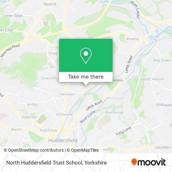 North Huddersfield Trust School map