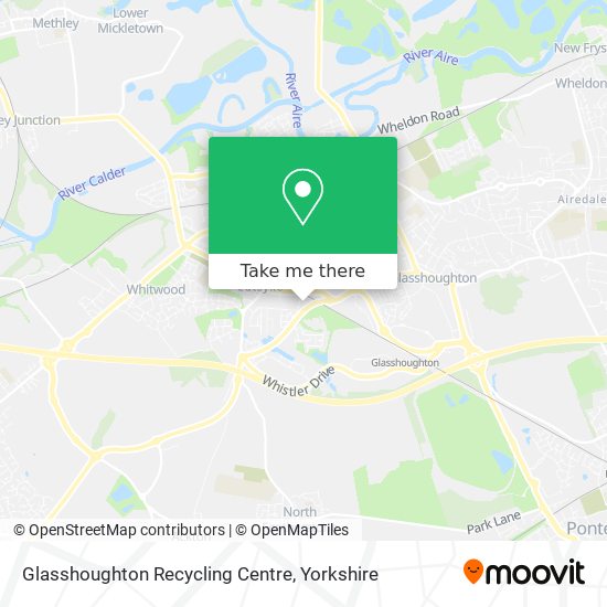 Glasshoughton Recycling Centre map