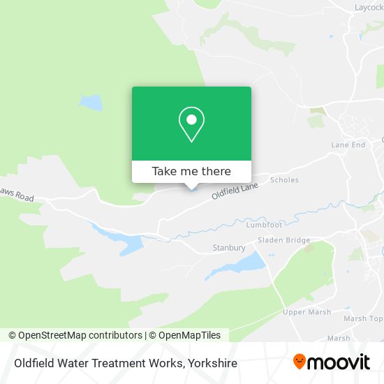 Oldfield Water Treatment Works map