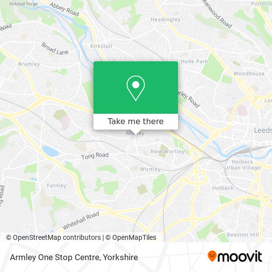 Armley One Stop Centre map