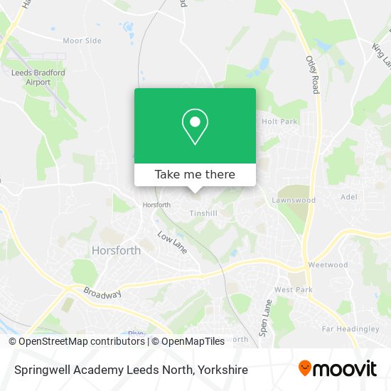 Springwell Academy Leeds North map