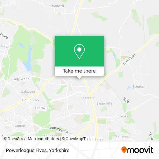 Powerleague Fives map
