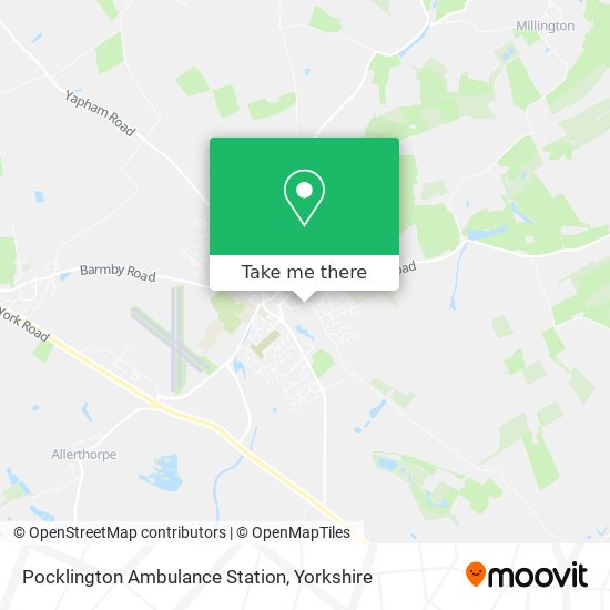 Pocklington Ambulance Station map