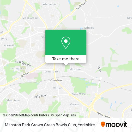 Manston Park Crown Green Bowls Club map