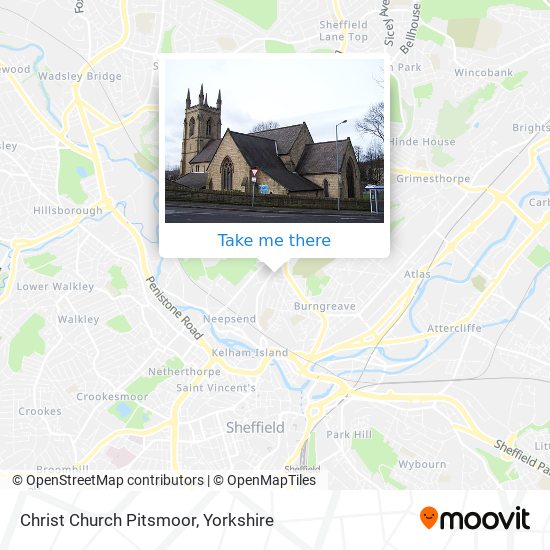 Christ Church Pitsmoor map