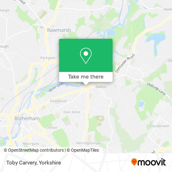 Toby Carvery map