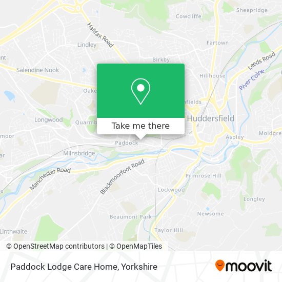 Paddock Lodge Care Home map