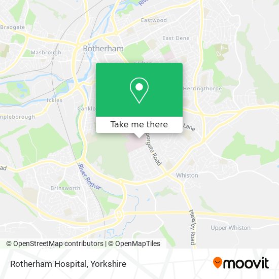 Rotherham Hospital map
