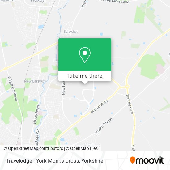 Travelodge - York Monks Cross map