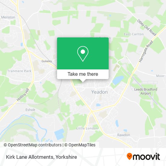 Kirk Lane Allotments map