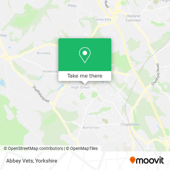 Abbey Vets map