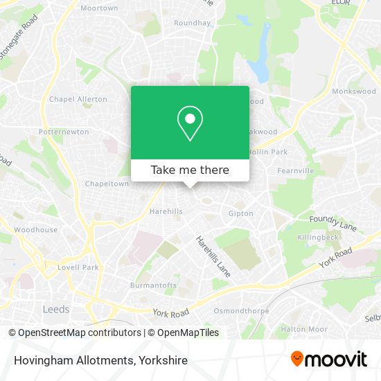 Hovingham Allotments map