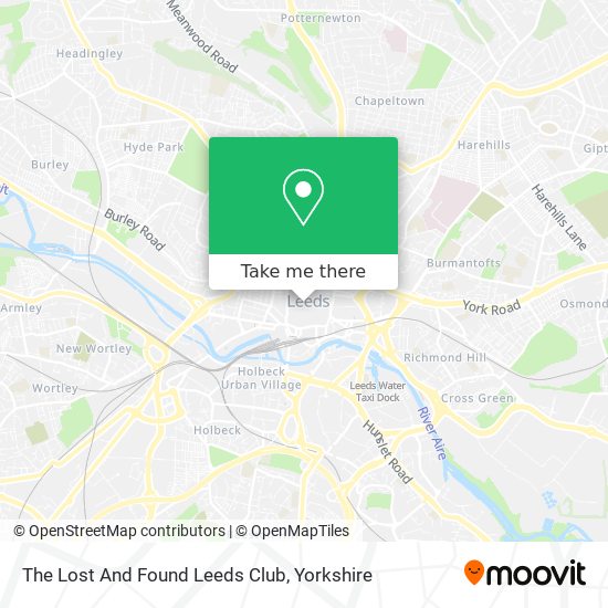 The Lost And Found Leeds Club map