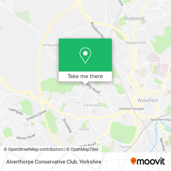 Alverthorpe Conservative Club map