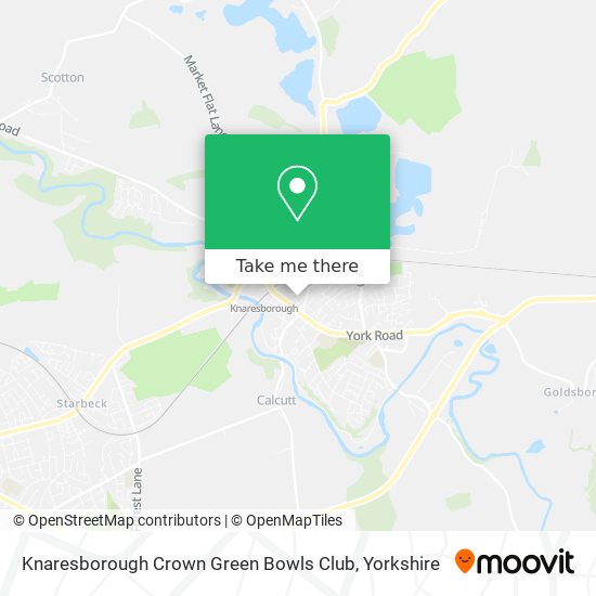 Knaresborough Crown Green Bowls Club map