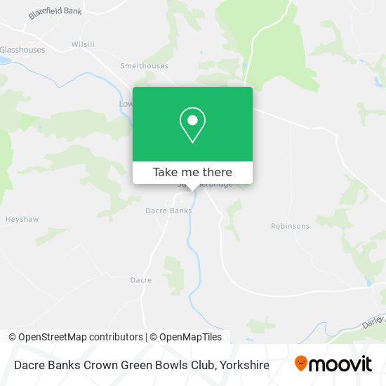 Dacre Banks Crown Green Bowls Club map