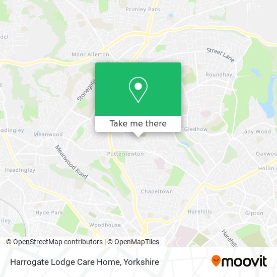 Harrogate Lodge Care Home map