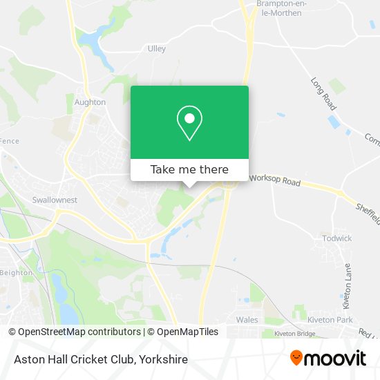 Aston Hall Cricket Club map