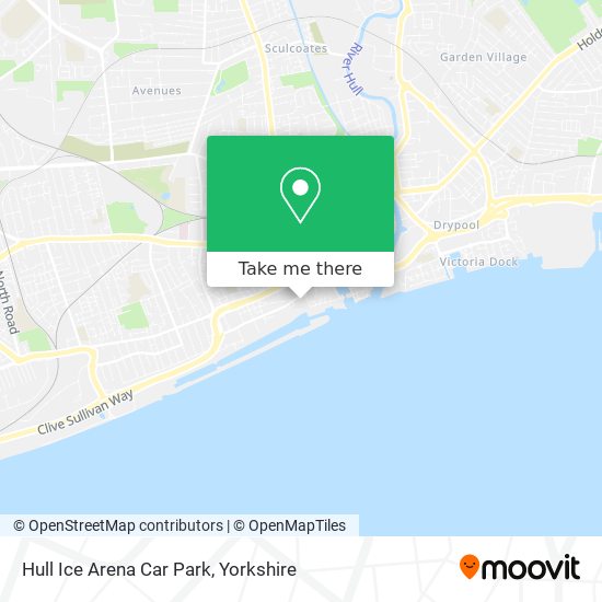 Hull Ice Arena Car Park map