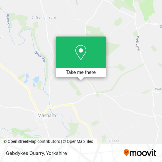 Gebdykes Quarry map