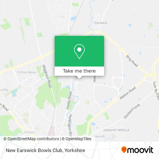 New Earswick Bowls Club map