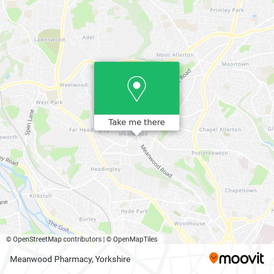 Meanwood Pharmacy map