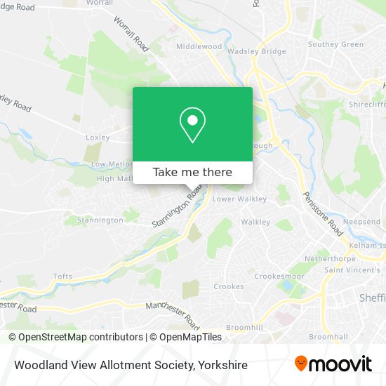 Woodland View Allotment Society map