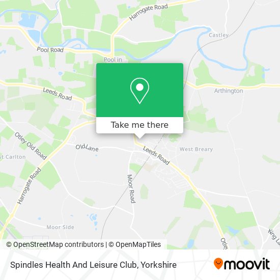 Spindles Health And Leisure Club map