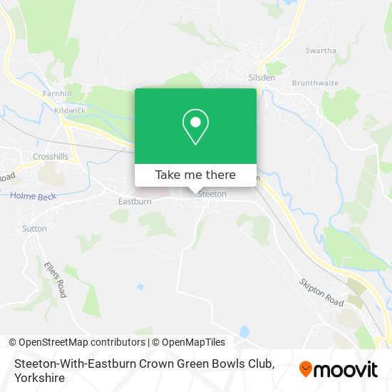 Steeton-With-Eastburn Crown Green Bowls Club map