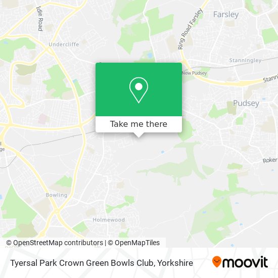 Tyersal Park Crown Green Bowls Club map