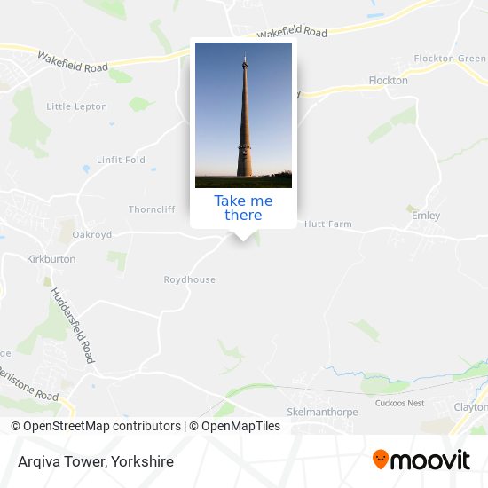 Arqiva Tower map