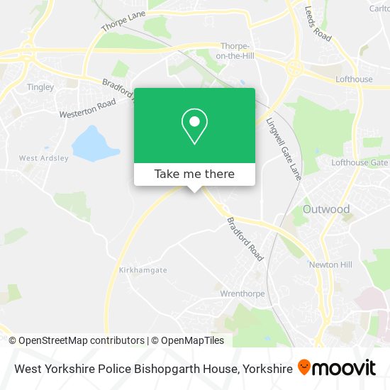 West Yorkshire Police Bishopgarth House map