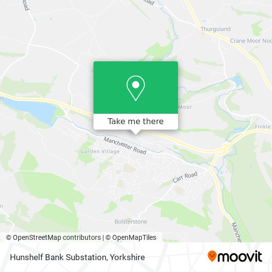 Hunshelf Bank Substation map