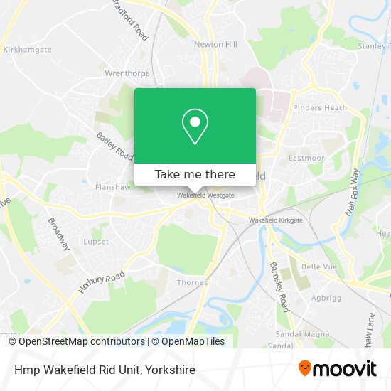 Hmp Wakefield Rid Unit map