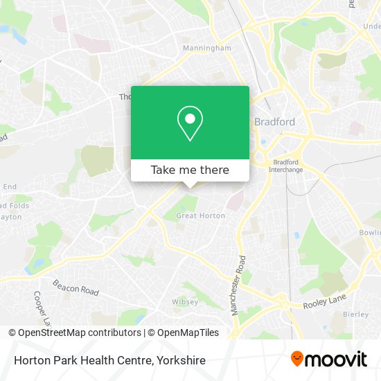 Horton Park Health Centre map